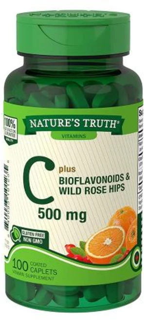 비타민C 500mg 100정 (로즈힙 함유) 네이처스트루스, 1개 - 쿠팡