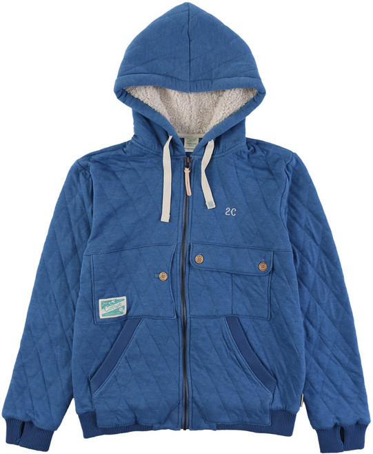 세컨드코너 남성 그래픽 후드 집업 누빔 점퍼 가을 겨울 패딩 아우터 자켓 Grizzly