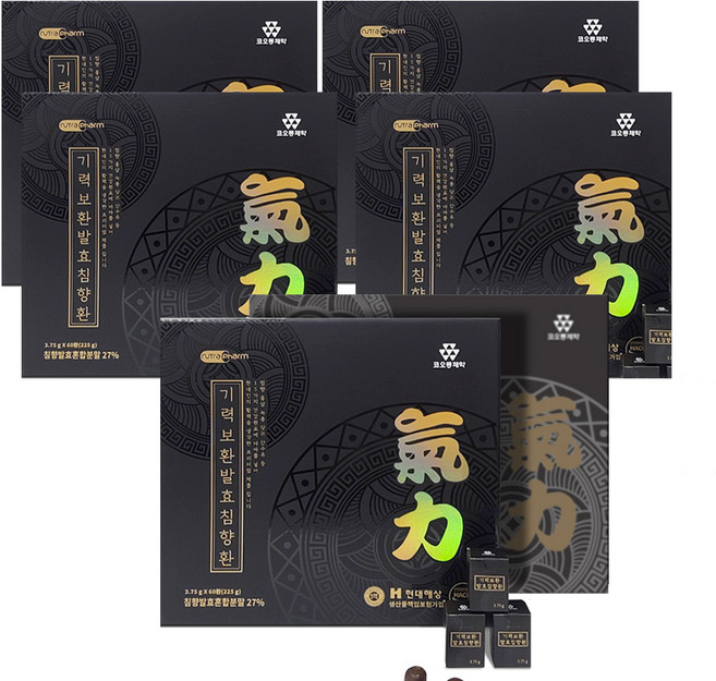 코오롱제약 기력보환 발효침향환 60환, 5개, 225g