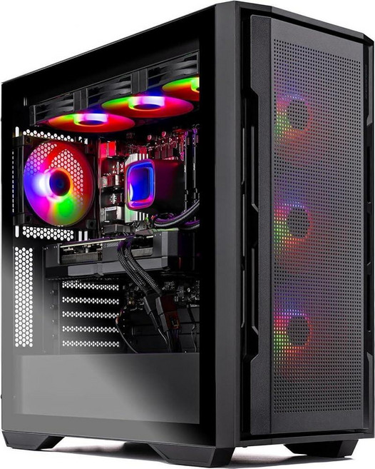 Skytech Gaming Rampage 데스크탑 PC Ryzen 7 7800X3D 4.2GHz(5GHz) NVIDIA RTX 5070 Ti 16GB 1TB Gen4 NV
