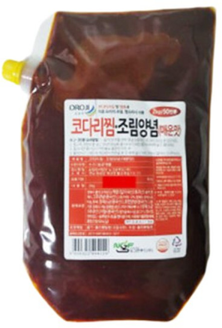 뉴그린푸드 코다리찜 조림양념 매운맛 2kg 찜조림양념, 1개