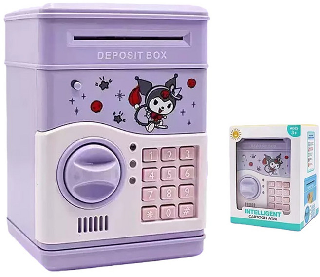 쿠로미 시나모롤 멜로디 미니 비밀번호 장치 저금통 선물, A 쿠로미