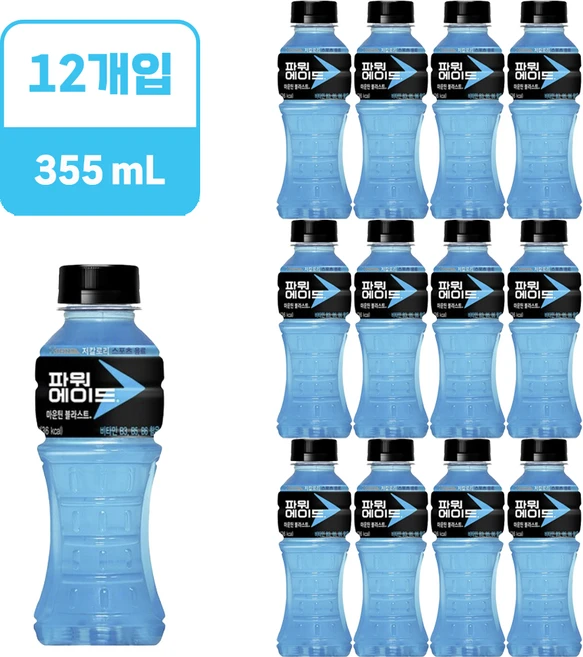 파워에이드 프로틴 355ml, 12개 - 쿠팡