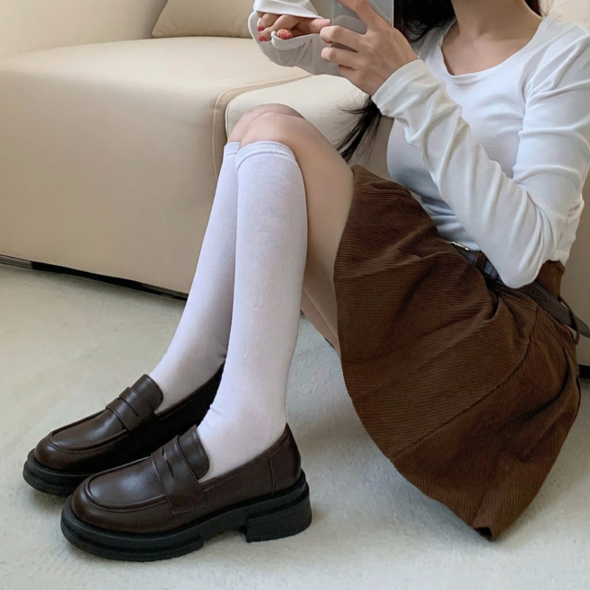 러블리디 에이미 발편한 청키 키높이 4.5cm 로퍼