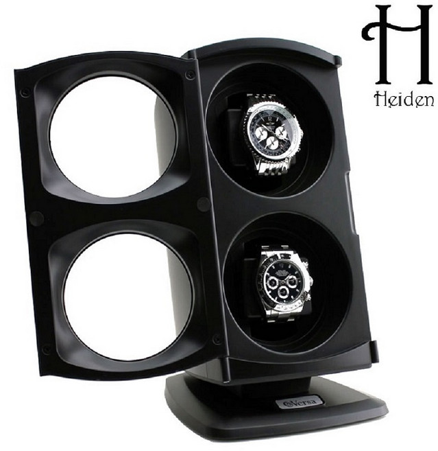 [Versa] 하이덴 버사 오토매틱 더블 와치와인더 G016-Black 2구 명품 시계 보관함 최신형 스텝모터 사용 하이덴 와치와인더