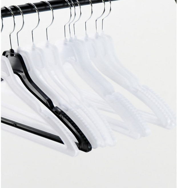 남철옷걸이100개 공간활용 슬림옷걸이, 100개, 백색