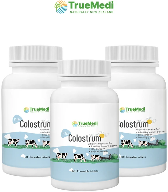 뉴질랜드 TRUEMEDI 트루메디 키즈 초유 콜로스트럼 KIDS COLOSTRUM 120츄어블정 3개세트, 3개, 120정 - 쿠팡