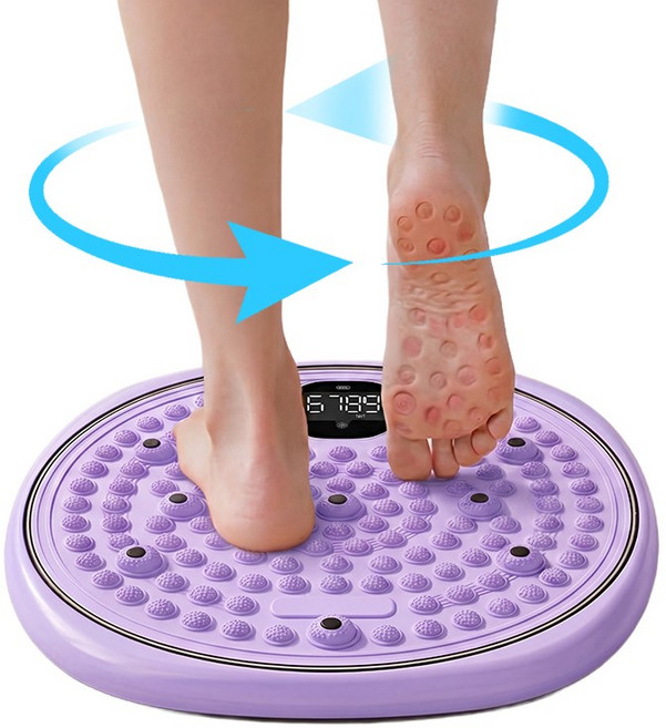 Nicoliley 지압 트위스트 지압매트, 자주색, 1개