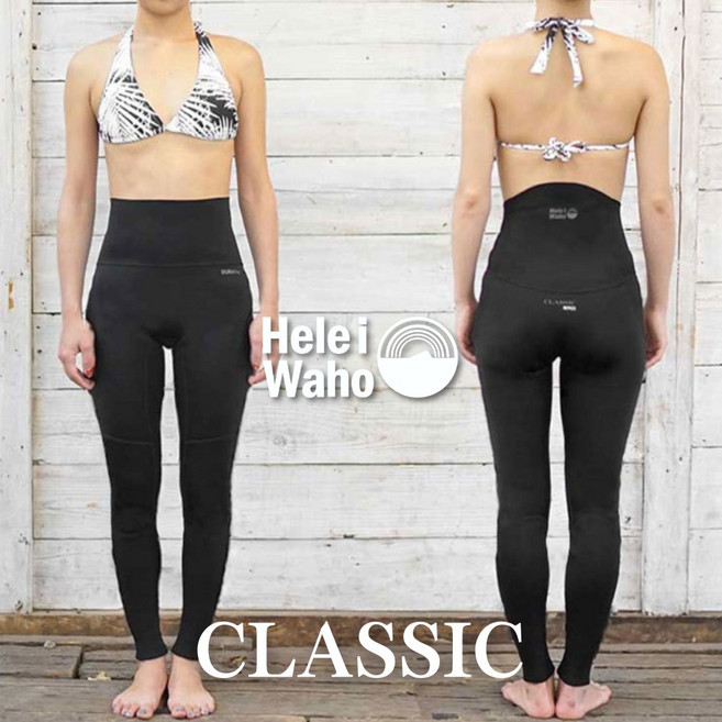 【日本潛水品牌】HeleiWaho 1.5mm 半身 女性潛水保暖褲 水上運動防護, L, L