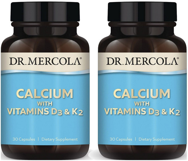 DR. MERCOLA 鈣質與維生素 D3 & K2 膠囊, 2個, 30錠