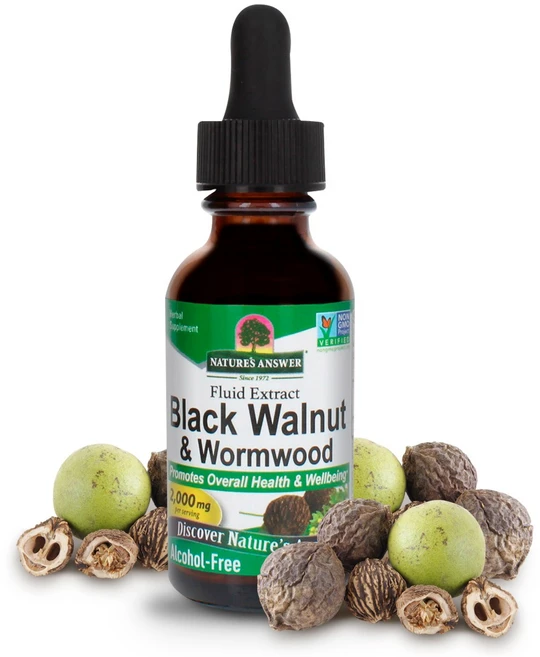 네이쳐스앤서 블랙 월넛 & 웜우드 2000mg 리퀴드, 1개, 30ml - 쿠팡