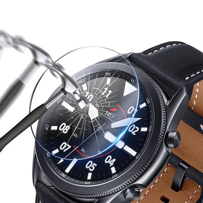 갤럭시 워치8 클래식 L500 L505 호환 강화유리필름 46mm 전면투명 G8-GF-1, (전면투명) 갤워치8 (클래식) (44mm)