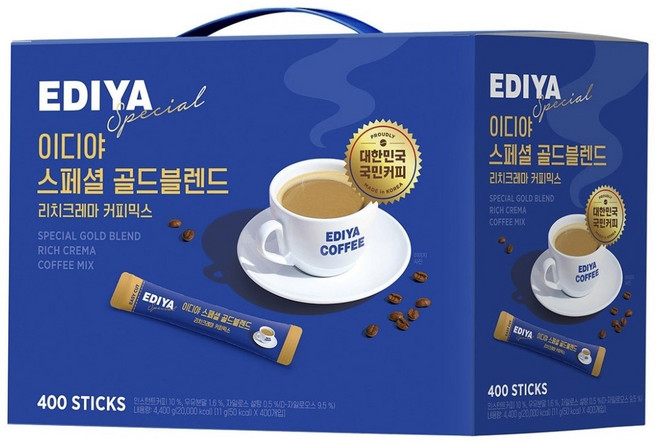 이디야 스페셜 골드블렌드 커피믹스, 11g, 400개입, 1개