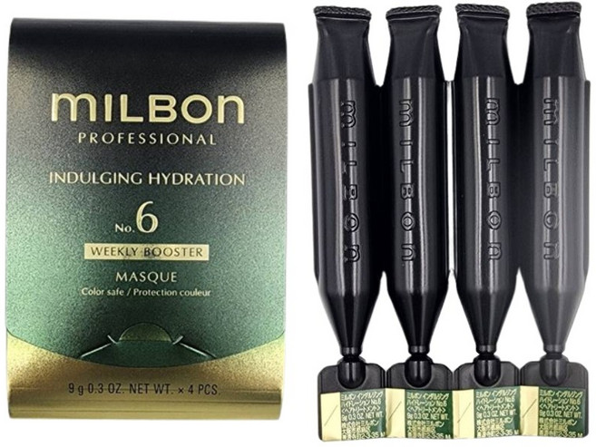 MILBON 哥德式 黑凜 漾澤 護髮 6劑 全髮性適用 髮膜, 1個, 36ml