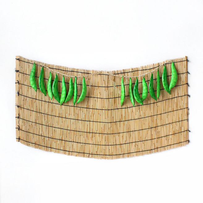 명절 전통 포토존 배경 완두콩 set ( 추석 행사 꾸미기 가을 한가위만들기 반려동물 생일 포토존 갈대발 인테리어 소품 ), 갈대발45cm 1개 완두콩 2줄