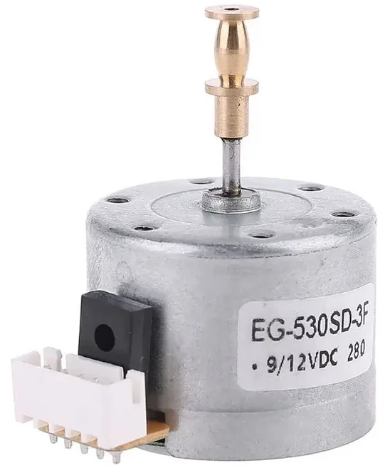 EG530SD-3F DC5-12V 조정 가능한 금속 턴테이블 모터 레코드 플레이어용 구리 슬리브 3 단 RPM 45/78, 02 C