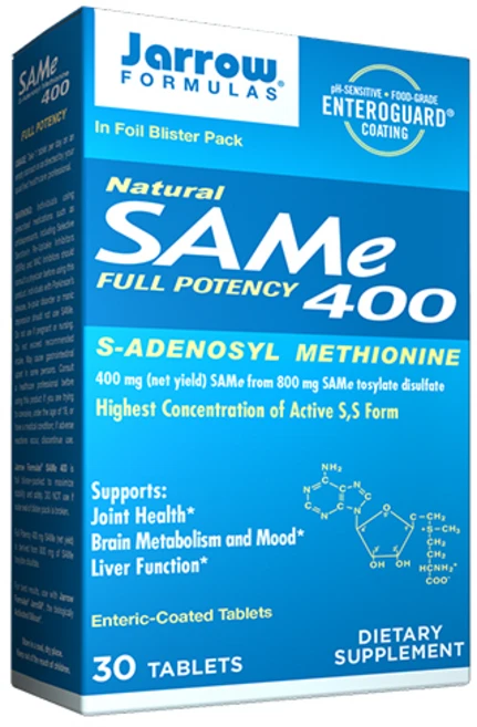Jarrow Formulas Same 자로우 포뮬러스 아데노실 메티오닌 400mg 30타블렛, 1, 1개, 30정 - 쿠팡