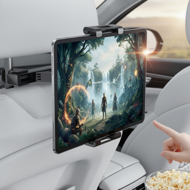 담이몰 차량용 태블릿거치대 뒷좌석, 블랙, 1개