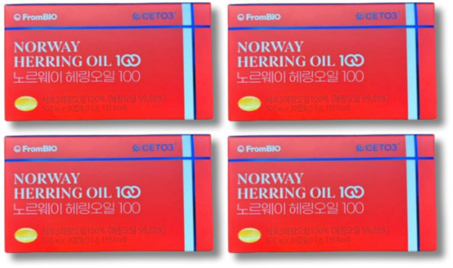 노르웨이산 노르웨이 헤링오일 캡슐 오메가11 해링 오일 세토3, 4개, 30정
