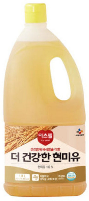 CJ 이츠웰 더 건강한 현미유 1.8L, 1개