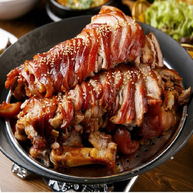 국내산 앞다리(냉장) 새벽 당일생산 수제족발 꾸영족발 슬라이스 순살족발, 1개, 300g