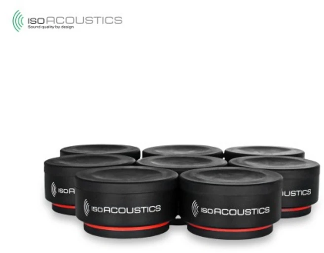 IsoAcoustics ISO-PUCK Mini 아이소 퍽 미니 스피커 방진패드, 블랙 - 쿠팡