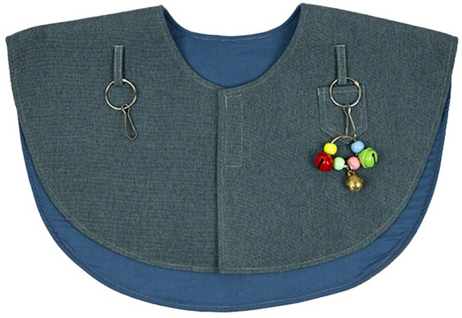 앵무새 방지 스크래치 숄더 케이프 팔 커버 커버 프로텍터, 숄, 숄, 회색 파란색, 1개