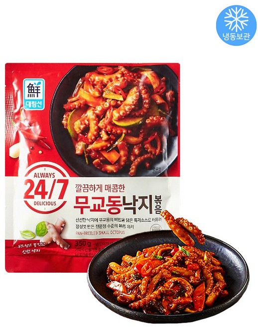 사조 대림선 무교동 양념 낙지볶음 350g / 캠핑 요리 밀키트, 10개