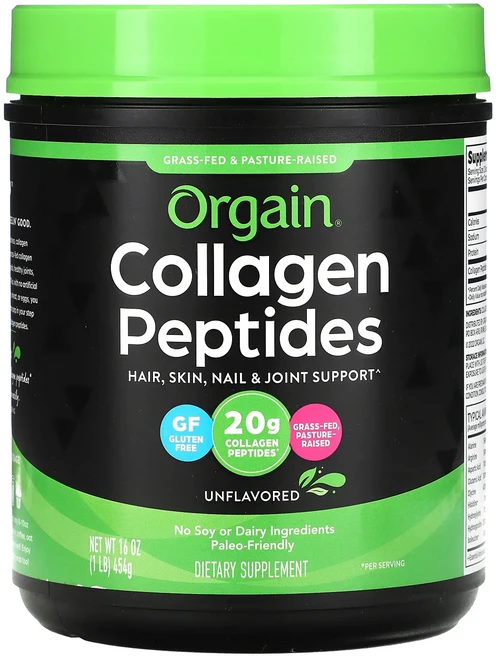 Orgain 콜라겐 펩타이드 무맛 454g(1lb), Orgain 콜라겐 펩타이드 무맛 454g1lb, 454g, 1개 - 쿠팡