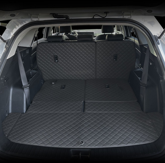 아이빌 4세대쏘렌토MQ4 트렁크매트 차박매트 2열등받이+트렁크매트 (20년-)페리호환, 7인승, 블랙+레드