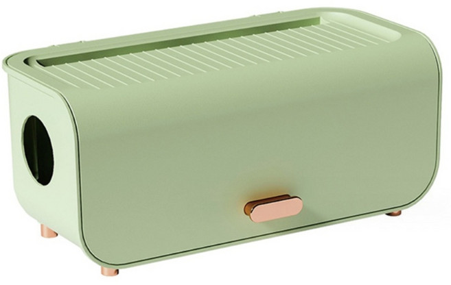 HK.sell 멀티탭 정리함 히든 커버, 1개, 올리브그린