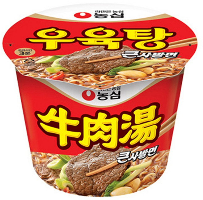 농심 우육탕 큰사발 115gx12컵, 12개