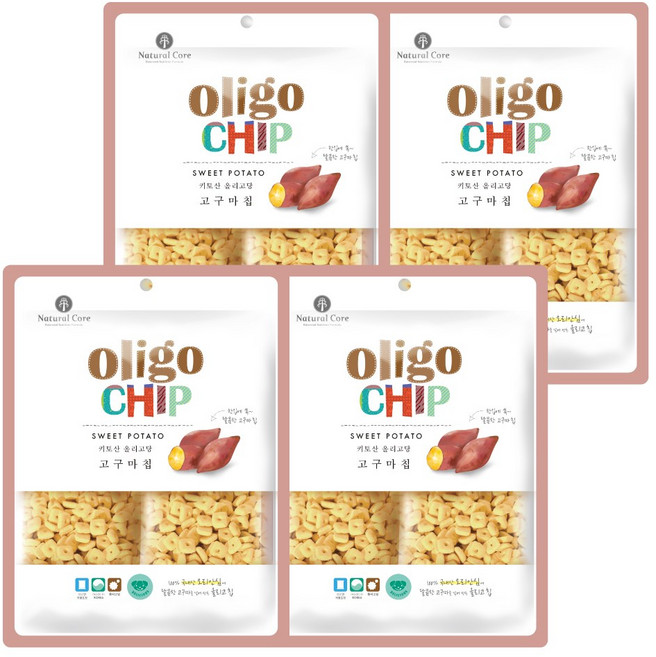 네츄럴코어 강아지 올리고칩 고구마칩, 고구마, 250g, 4개