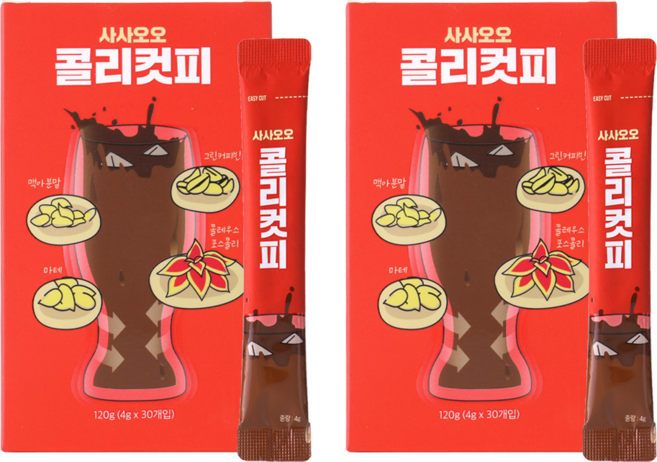 사사오오 콜리컷피 44 / 55 콜레우스 포스콜리 커피, 4g, 30개입, 2개