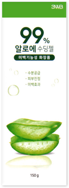 예쁜얼굴 미백 알로에베라 99% 수딩젤 튜브 150ml, 7개, 150g