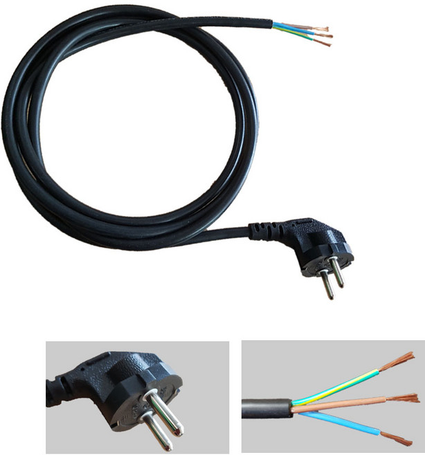 파워코드 1.0 1.5 2.5SQX3C 2M 3M 5M 전원코드 파워케이블 전원케이블 전원선 코드선, 1.0SQX3C(2M), 1개