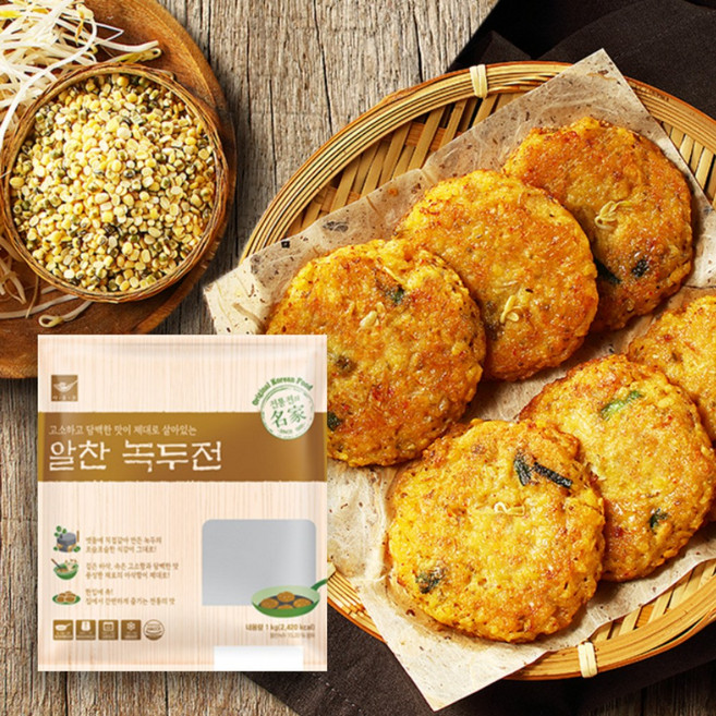 사옹원 알찬 녹두전 1kg (30g x 34ea), 1개