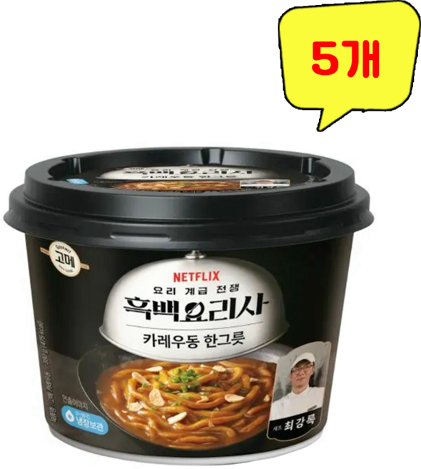 CJ 흑백요리사 최강록 카레우동, 5개, 380g