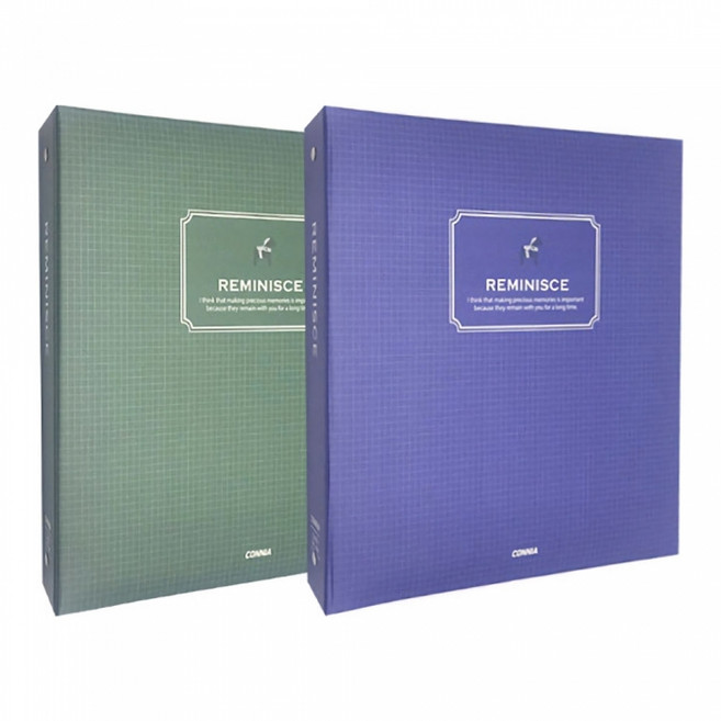 포켓식앨범 사진보관 40매 A4사이즈 그린
