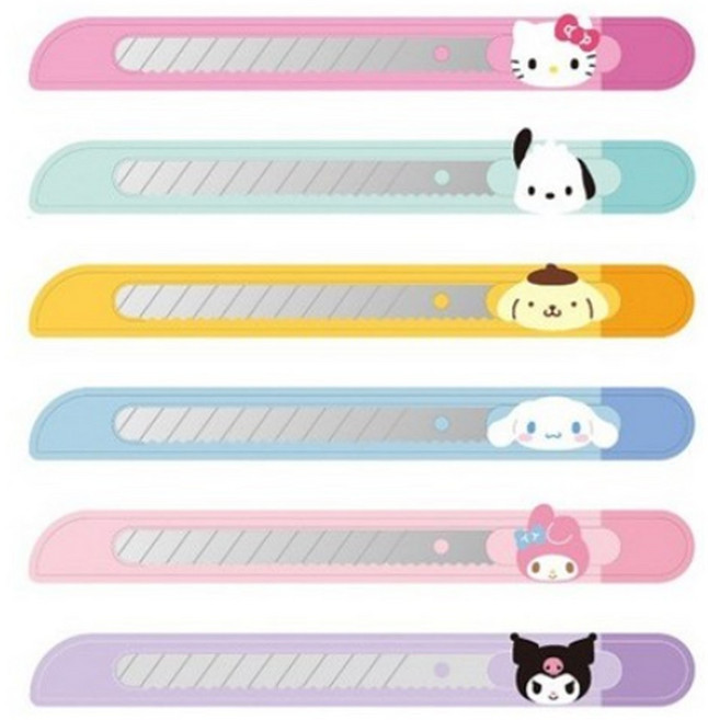 바이하츠 산리오 자동잠금 캐릭터 포켓 커터칼 컷터칼 P, 포켓 커터칼 포차코