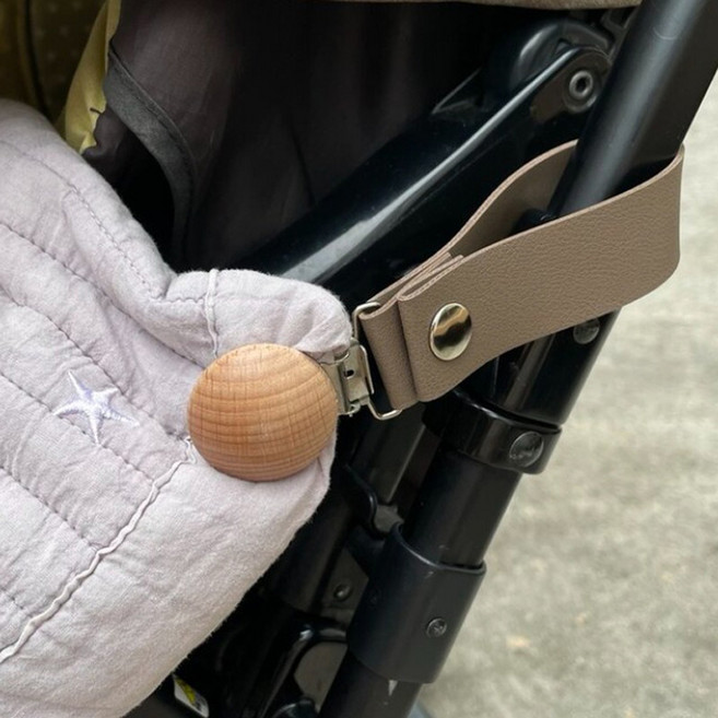 보냄 유모차 걸이 클립, 1개, 아이보리