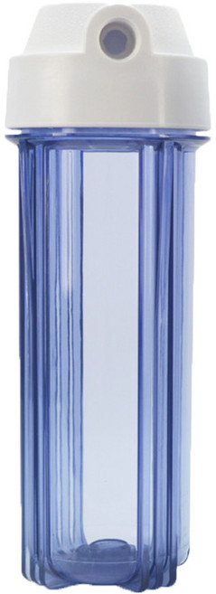 수처리 설비 하우징 지하수필터 연수기 산업용 10인치, 파랑투명하우징(15A), 1개