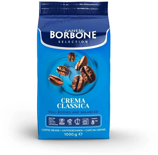 Caffè Borbone 원두 커피 미디엄 로스트 아라비카 및 로부스타 블렌드 크레마 클래시카 풀 바디 및 균형 잡힌 이탈리아 커피 1kg(2.2파운드) 백 - 쿠팡
