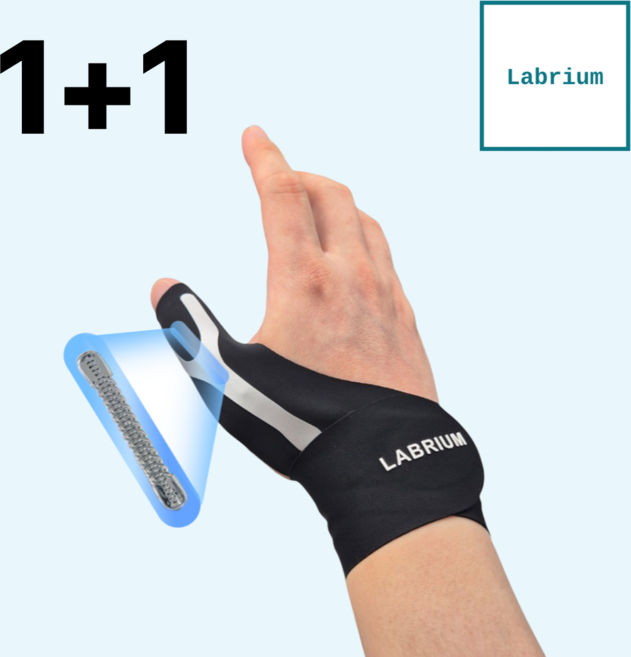 랩리움 얇은 경량 엄지손가락 손목보호대, 1세트