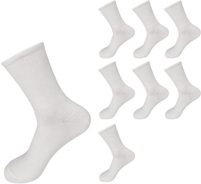 비바슈슈 남성용 밴드조임없이 편안한 무압박 당뇨 면양말 8켤레