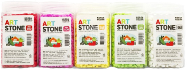 컬러 스톤 분갈이 바닥재 어항 수조 수족관 화분 자갈, 화이트, 1개