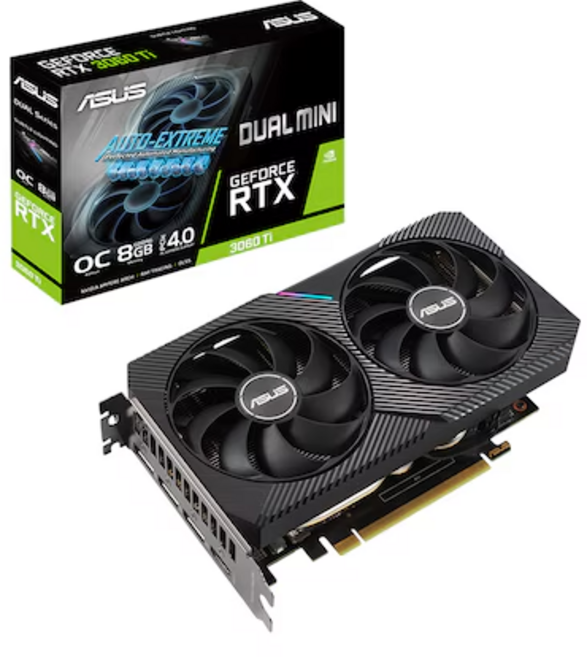 ASUS DUAL 지포스 RTX 3060 Ti O8G MINI 중고 미니