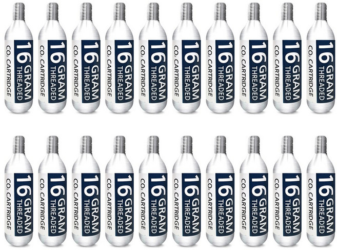 트레벨로 CO2 카트리지 휴대용 펌프 16g 20개 세트