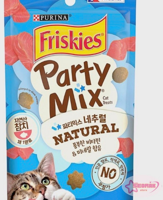 서락 퓨리나 프리스키 파티믹스 네추럴참치 60g 1개 고양이먹이
