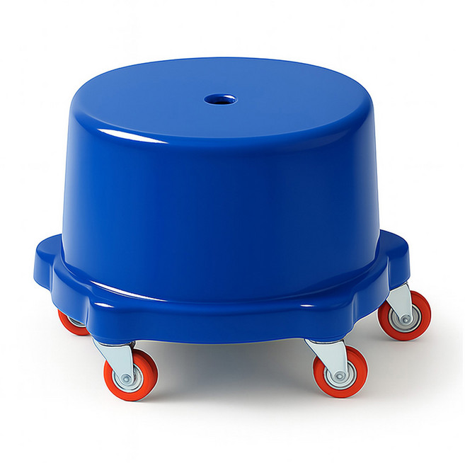 헤이미샤 무빙체어 앉은뱅이 이동식 무빙의자 작업 청소용 이동의자 (대형), 1개, 블루